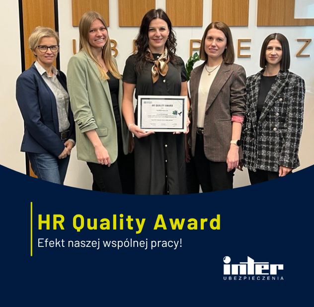 Zespół HR od INTER Polska z certyfikatem HR Quality Award 2026